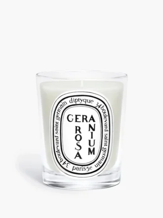 Geranio rosa – candela classica Geranio rosa – candela classica