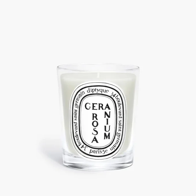 Geranio rosa – candela classica