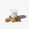 Piccolo portacandela in bronzo dorato – per candele classiche