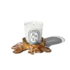 Piccolo portacandela in bronzo dorato – per candele classiche